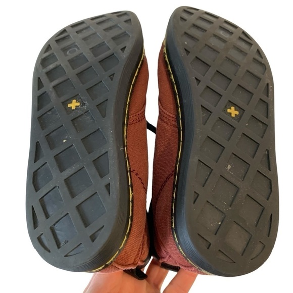 Dr Martens sz 6 Red Maelly Canvas Ankle Boots Padded Collar Women's Shoes - Picture 5 of 12